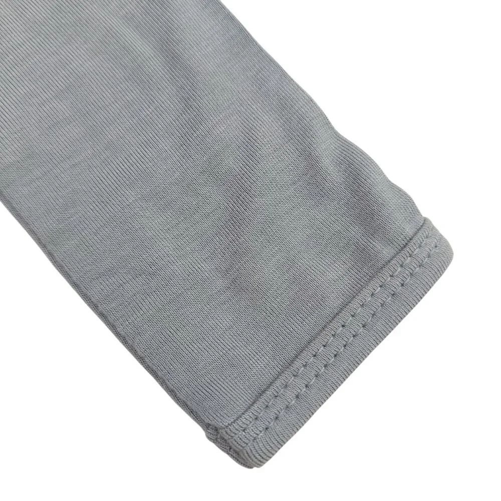 Kyte Baby Romper Pajama 6/12 Months Gray Snaps Sleepwear Soft Fabric